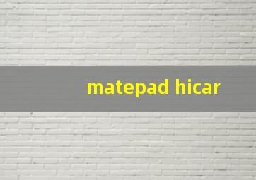 matepad hicar